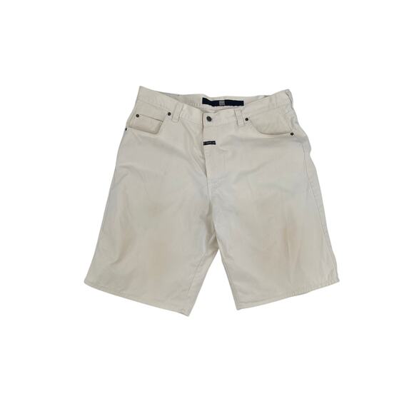 Vintage Marithe Francois Girbaud Off White Jean Shorts Mens 40 Y2K - Picture 1 of 7